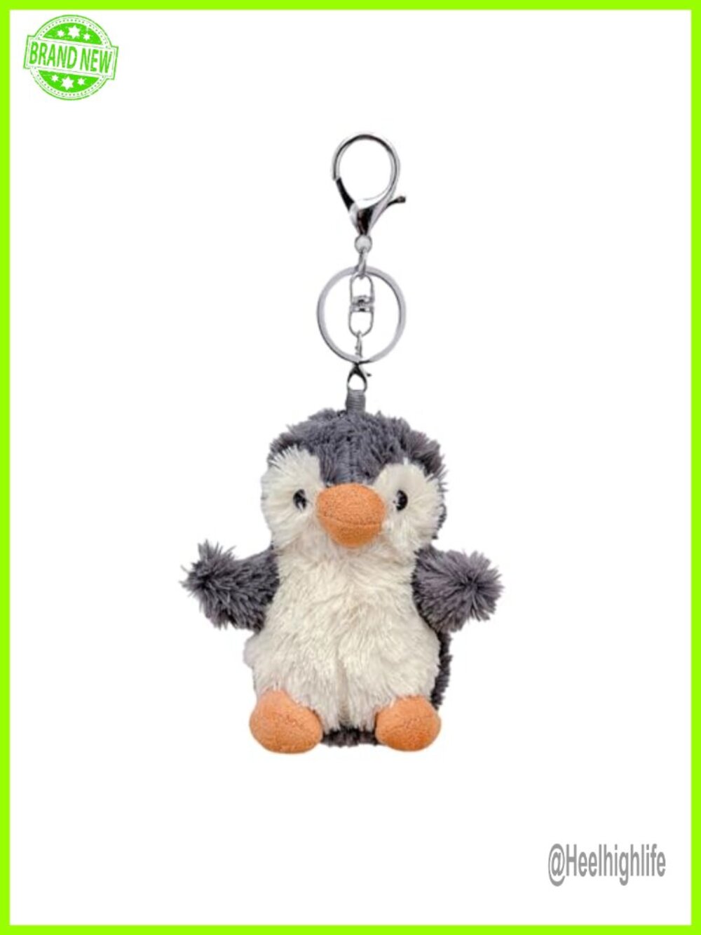 Cute Plush Penguin Keychain 4.5" Kawaii Bag Charm for Backpack Purse Gift